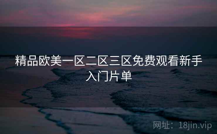 精品欧美一区二区三区免费观看新手入门片单 精品欧美一区二区三区免费观看新手入门片单