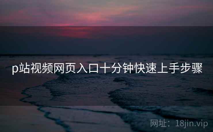 p站视频网页入口十分钟快速上手步骤